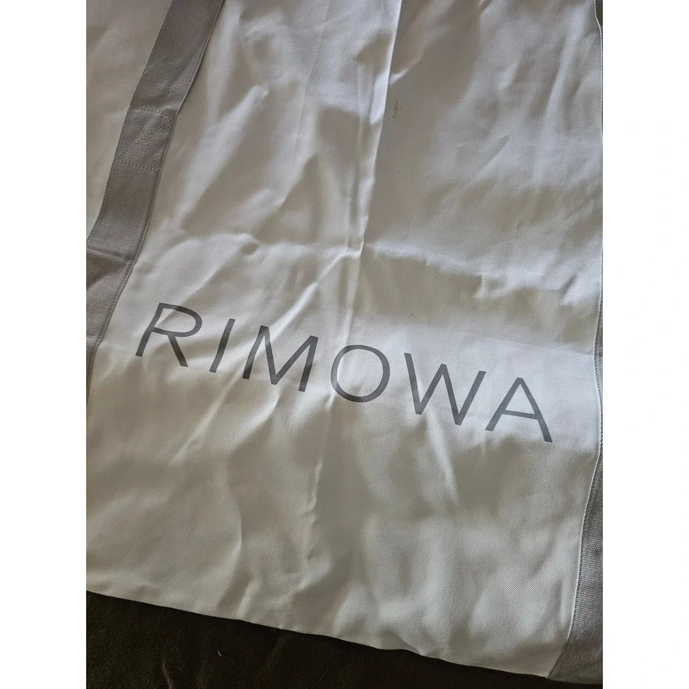 Rimowa Large Luggage Dust Bag White Cotton Drawstring Carry Handles Logo 43x23